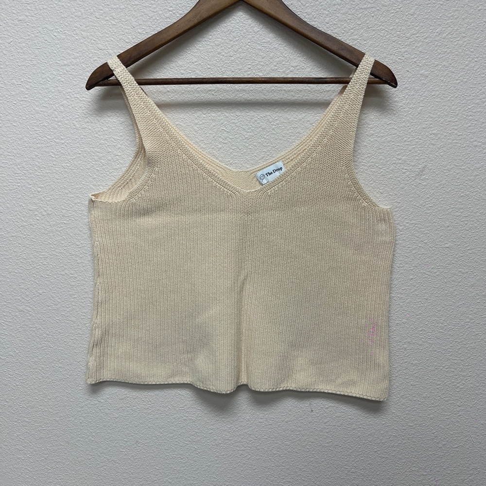 The Drop Beige Knit Camisole